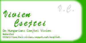 vivien csejtei business card